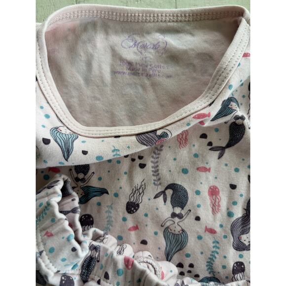 Marcela 100% Pima Cotton Mermaid Pajamas 3T - Picture 3 of 4